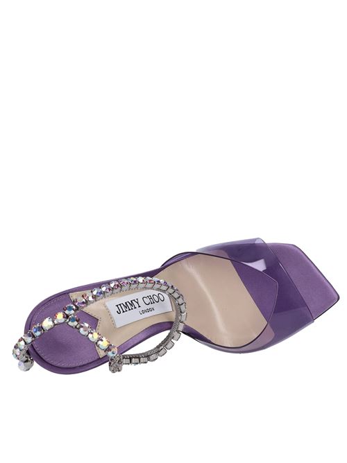 Sandali in plexi e strass JIMMY CHOO | SAEDA SANDAL 100 GJXGLICINE